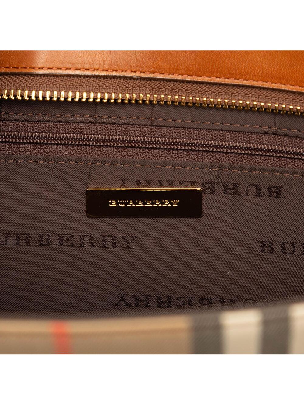 Burberry Haymarket Check Canvas Handbag #359690B48B - Picture 5 of 6